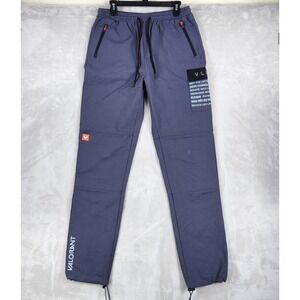 Riot Games Valorant Pants Mens Large 34x31 Gray Jogger Stretch Zip Pocket